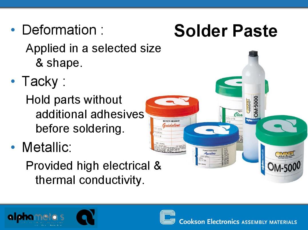 About The Solder Paste