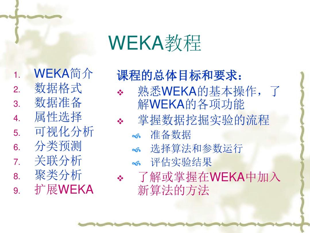 WEKA教程完整版(新)