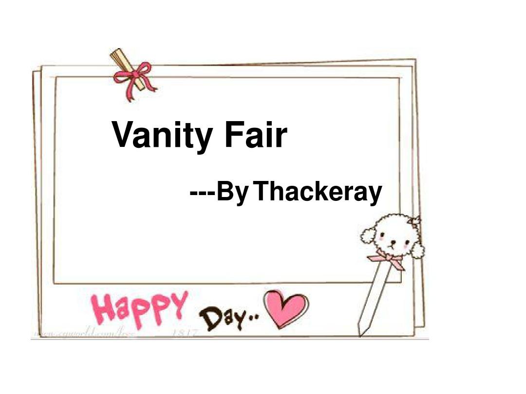vanity  fair(名利场简介)