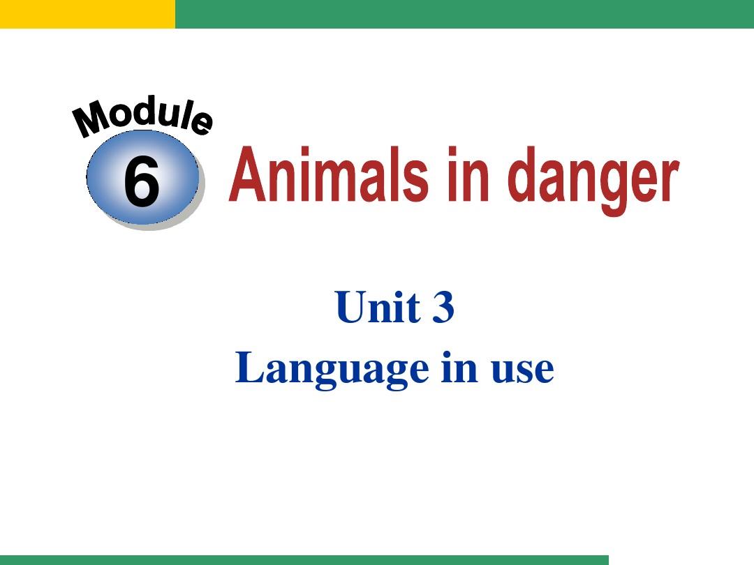 外研版八年级下学期英语Module6Unit 3  Language in use 课件