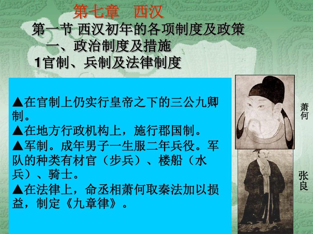 中国古代史经典课件第7节-西汉