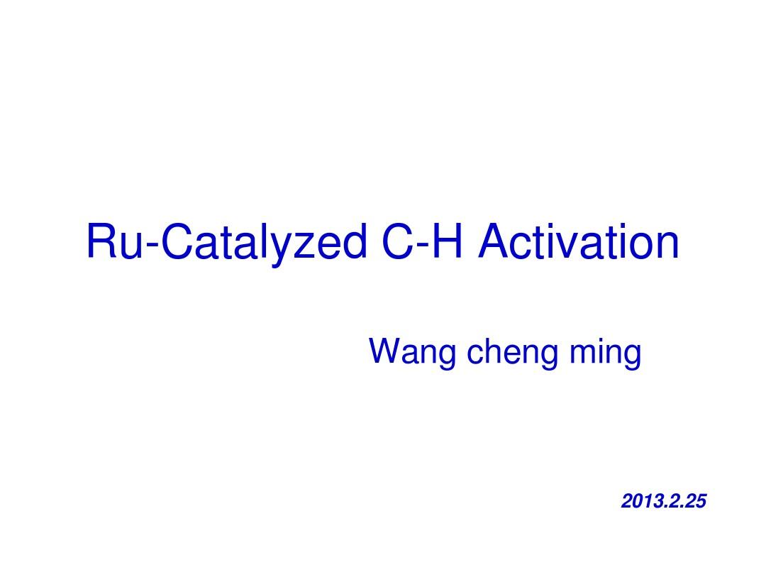 Ru-catalyzed-C-H-activation