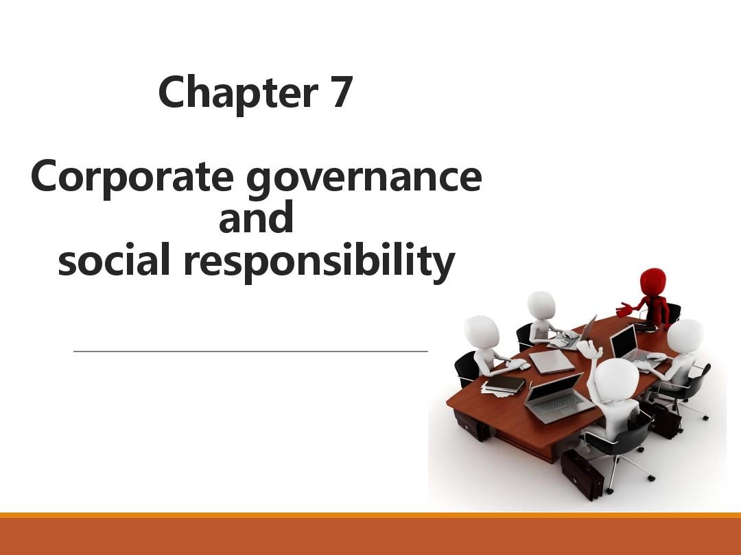 ACCA F1 Ch7 Corporate governance and social responsibility