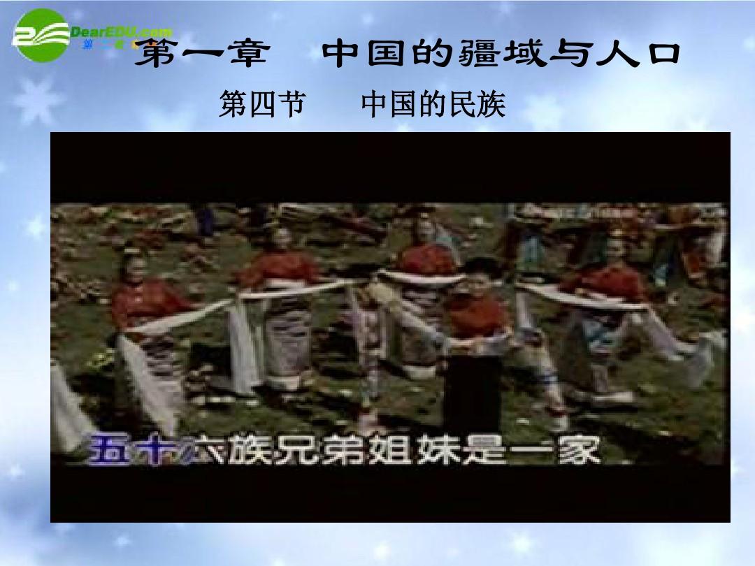 八年级地理上册 第四节 中国的民族课件 湘教版