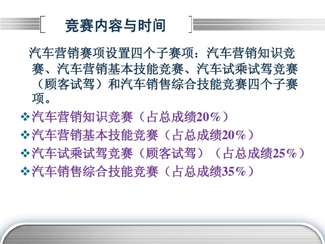 2014年广东省职业院校技能大赛高职汽车营销赛项规程