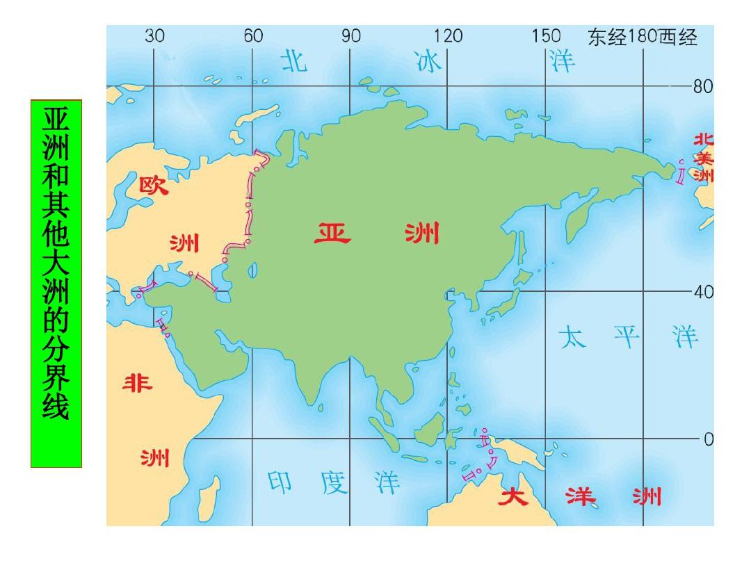 精选最新 人教版七年级地理下册地图集锦共34张PPT