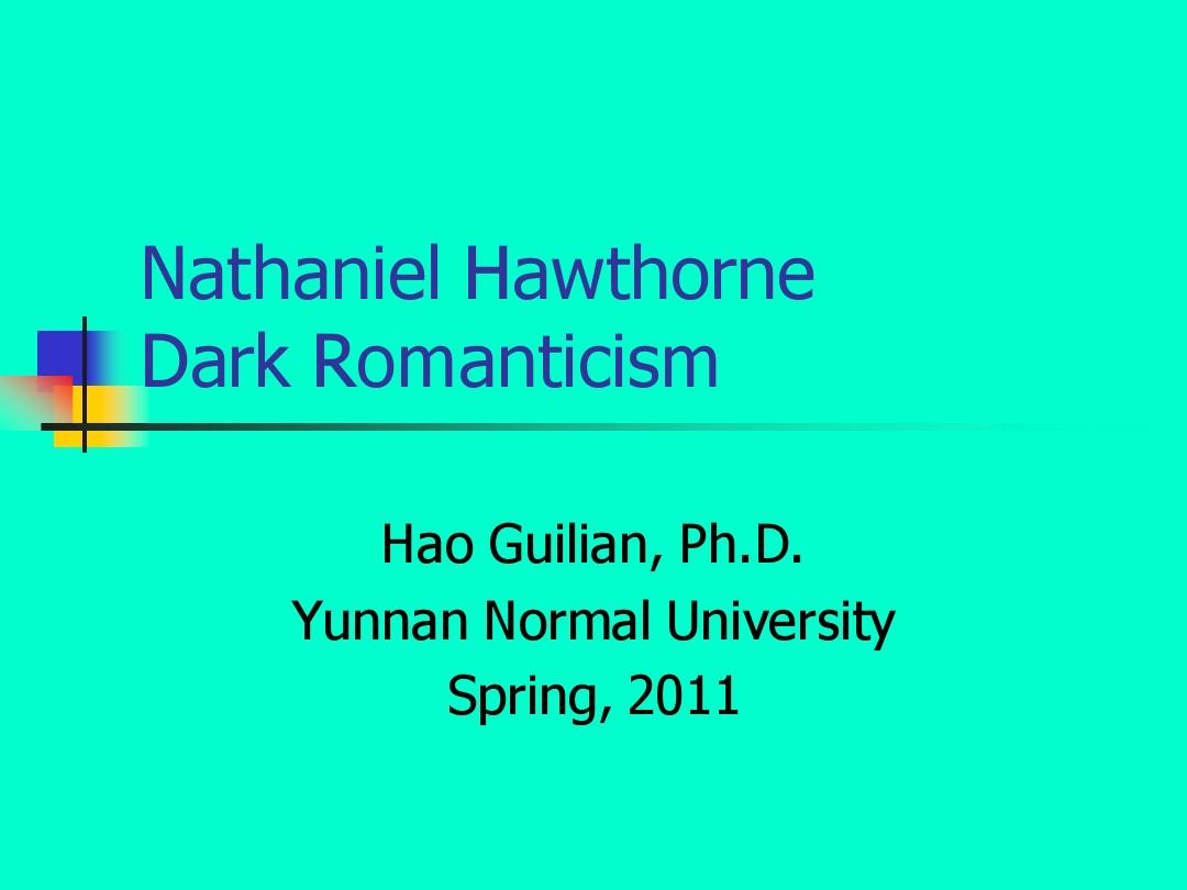 4 Nathaniel Hawthorne