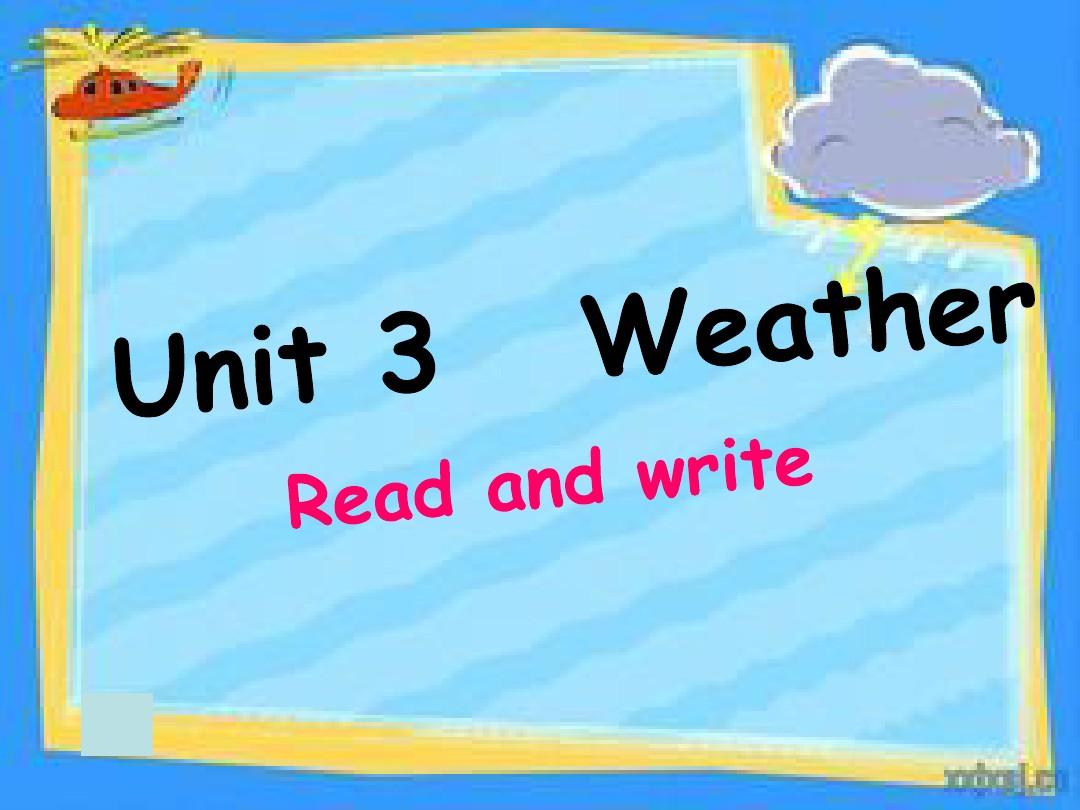 四下Unit3 B Read and write