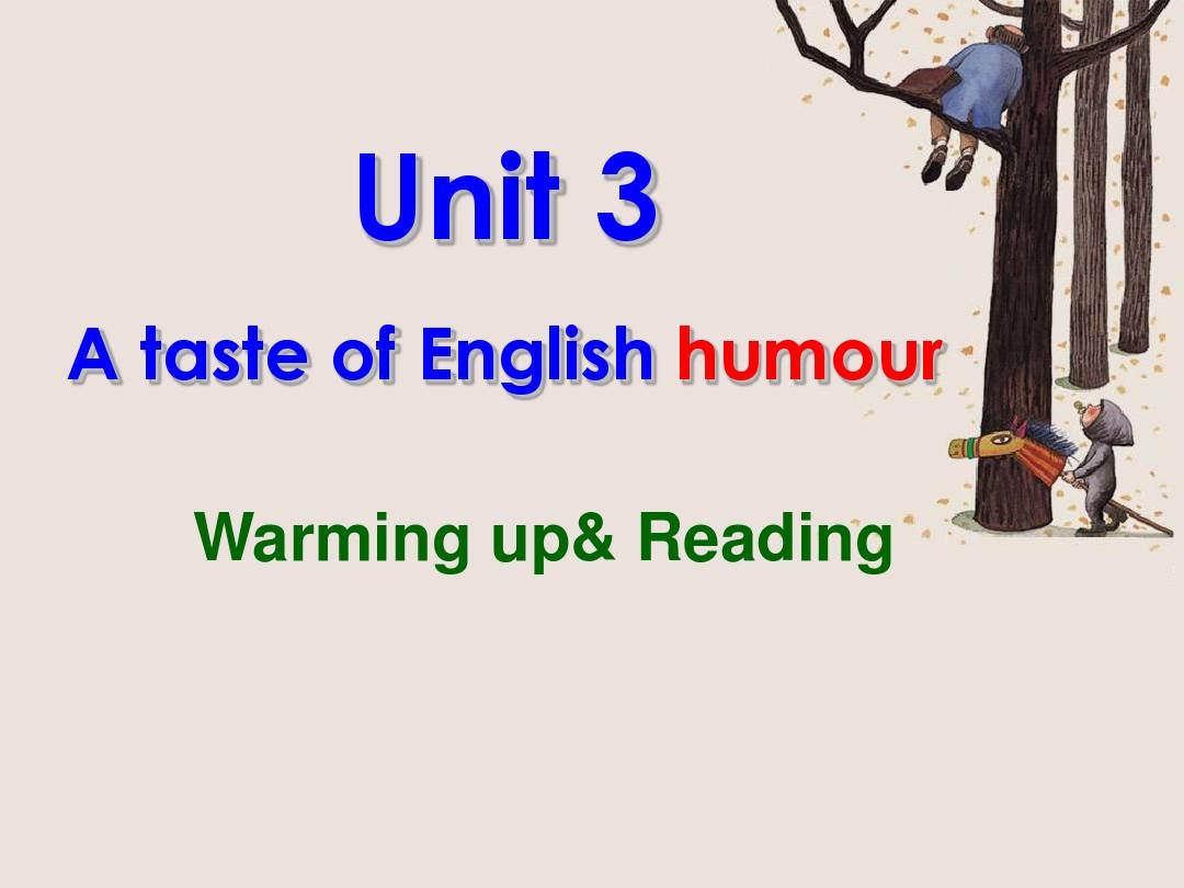 A taste of English humor 公开课