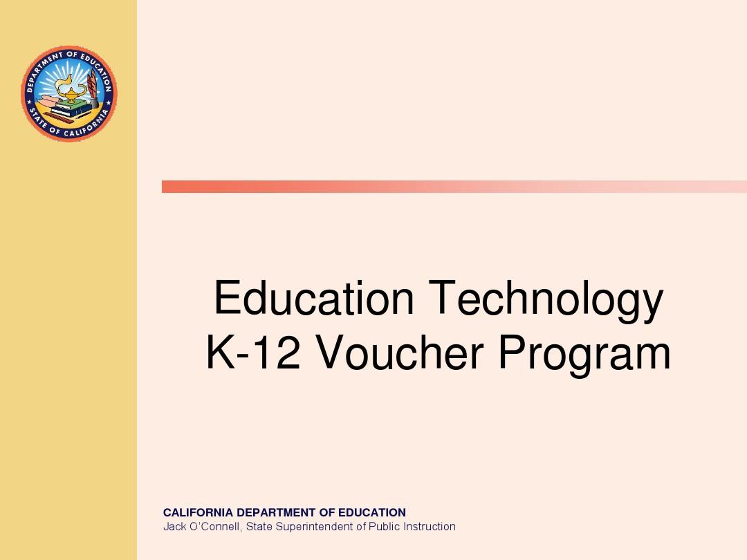 Education TechnologyK-12 Voucher Program