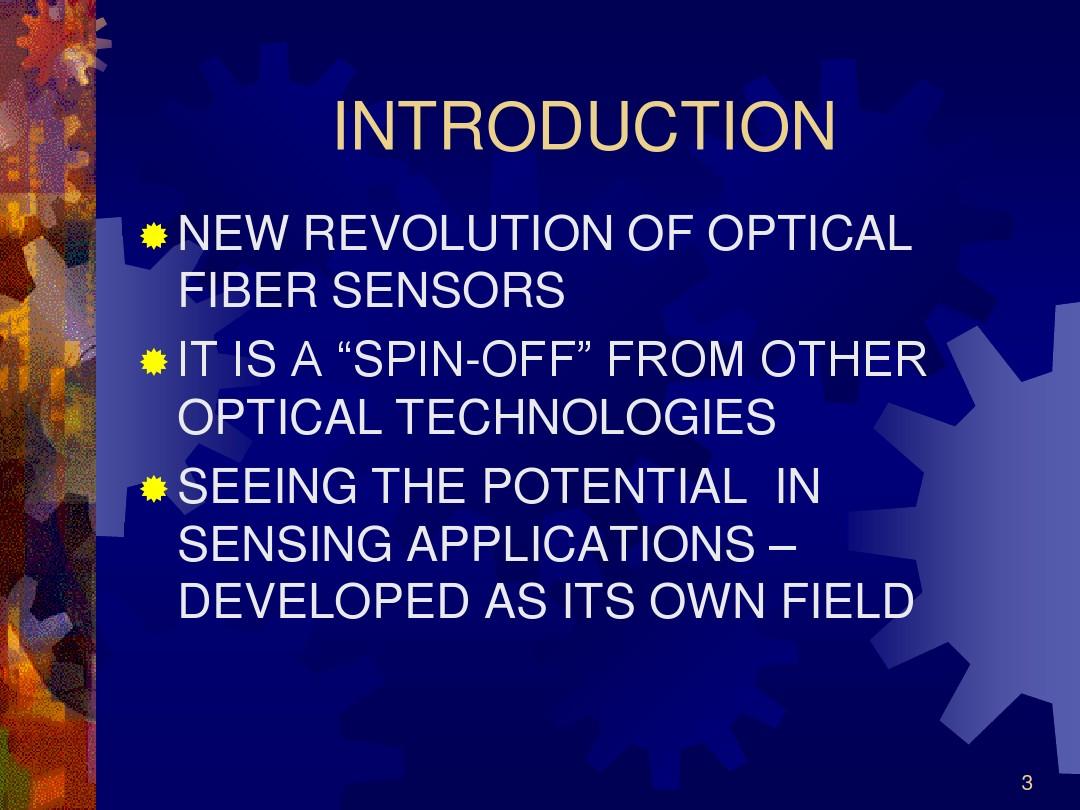 Optical sensors and their applications