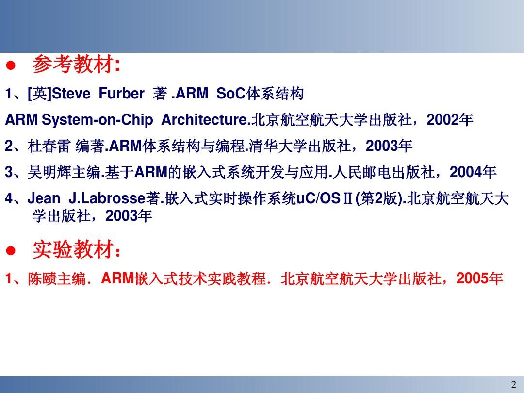 ARM教学系统-01 嵌入式系统概述