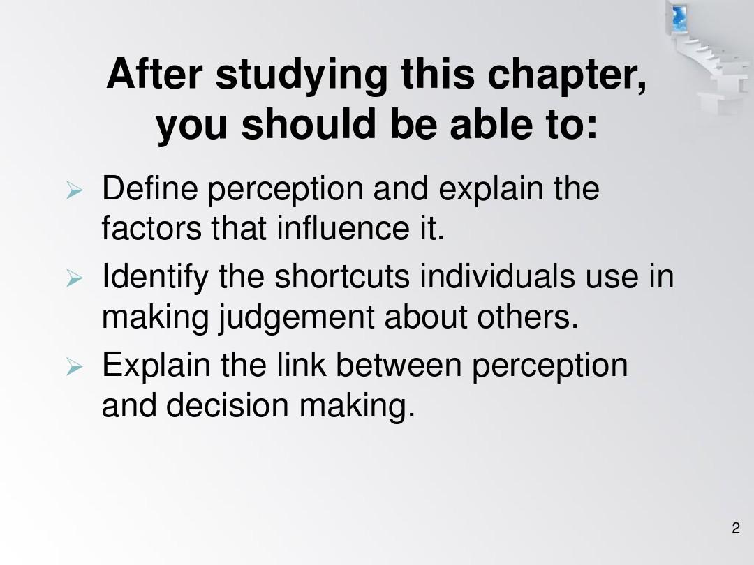 Chapter3 Individual Perception and Decision-Making