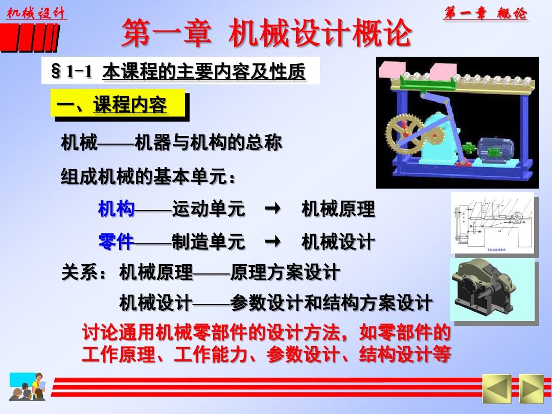 华中科技大学机械设计基础篇课件资料