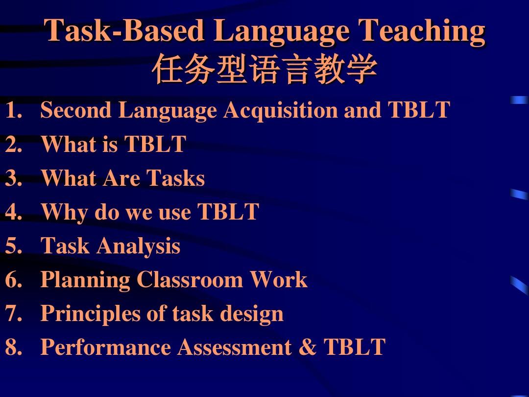 task-based language teaching
