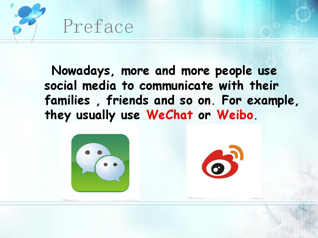 社会媒体微博和微信social media weibo and wechat.ppt