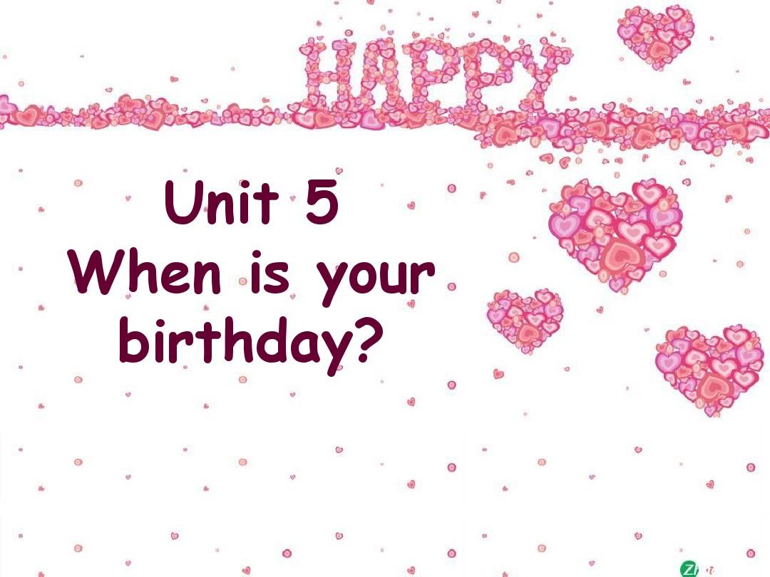 湘少版五年级英语下册unit_5_when's_your_birthday教学课件