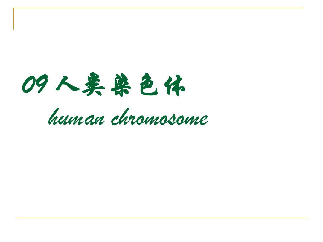 人类染色体
