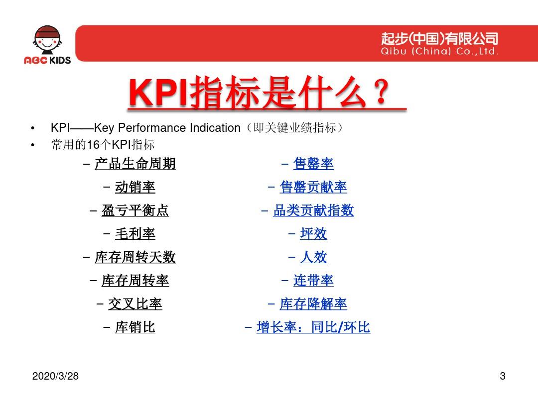 商品KPI指标分析PPT课件