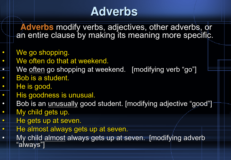 《大学英语语法》课件—04Modifiers：Adverb