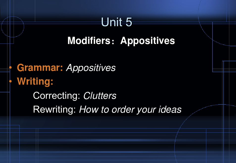 《大学英语语法》课件—05Modifiers：Appositives