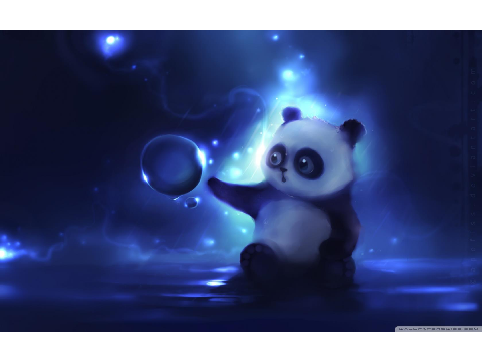 可爱小熊猫ppt背景