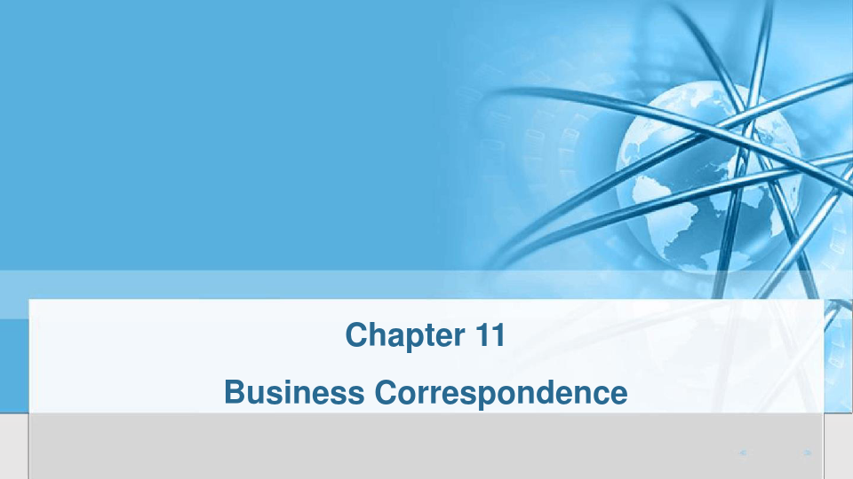 国际商务礼仪英文版第二版Chapter11BusinessCorrespondence