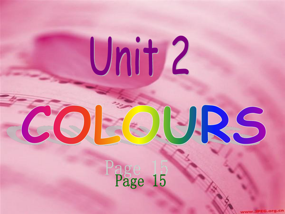三年级下册英语-Unit 2Colors5-广东开心英语PPT课件