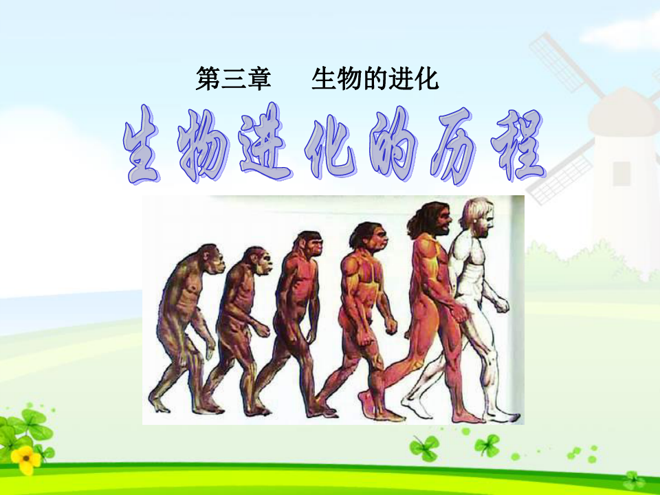《生物进化的历程》生物的进化5-人教版八年级生物下册PPT课件