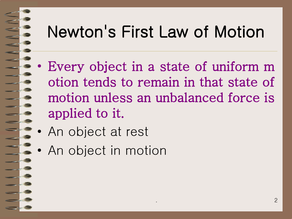 牛顿第一定律(英文)PPT课件
