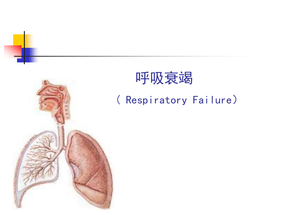 内科学课件：呼吸衰竭