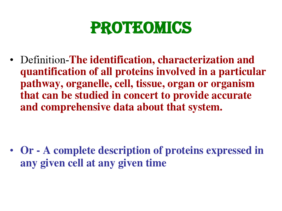 蛋白质组学介绍