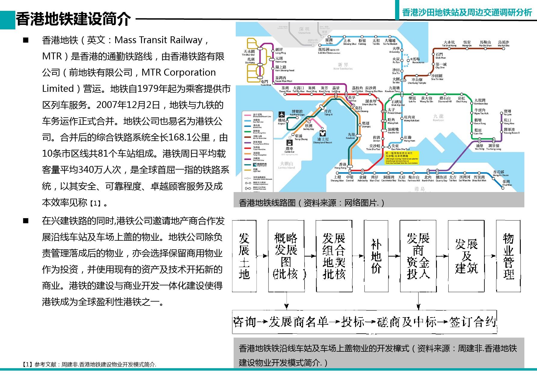 香港沙田地铁站及周边交通调研分析
