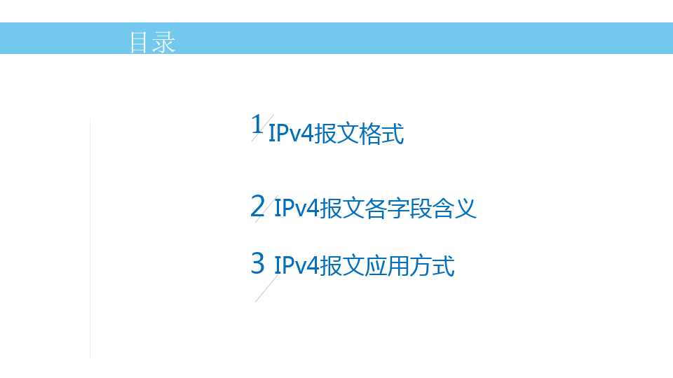 IPv4报文格式