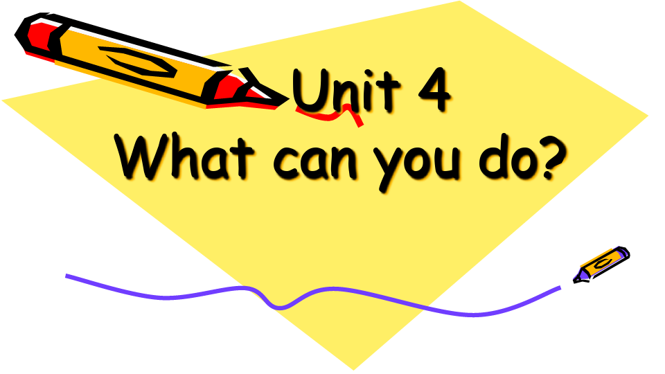 unit 4  What can you do-课件ppt