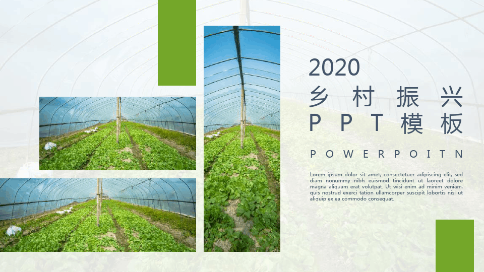 2020年乡村振兴PPT模板下载