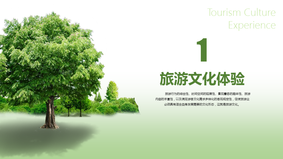 绿色生态旅游文化节活动策划PPT模板