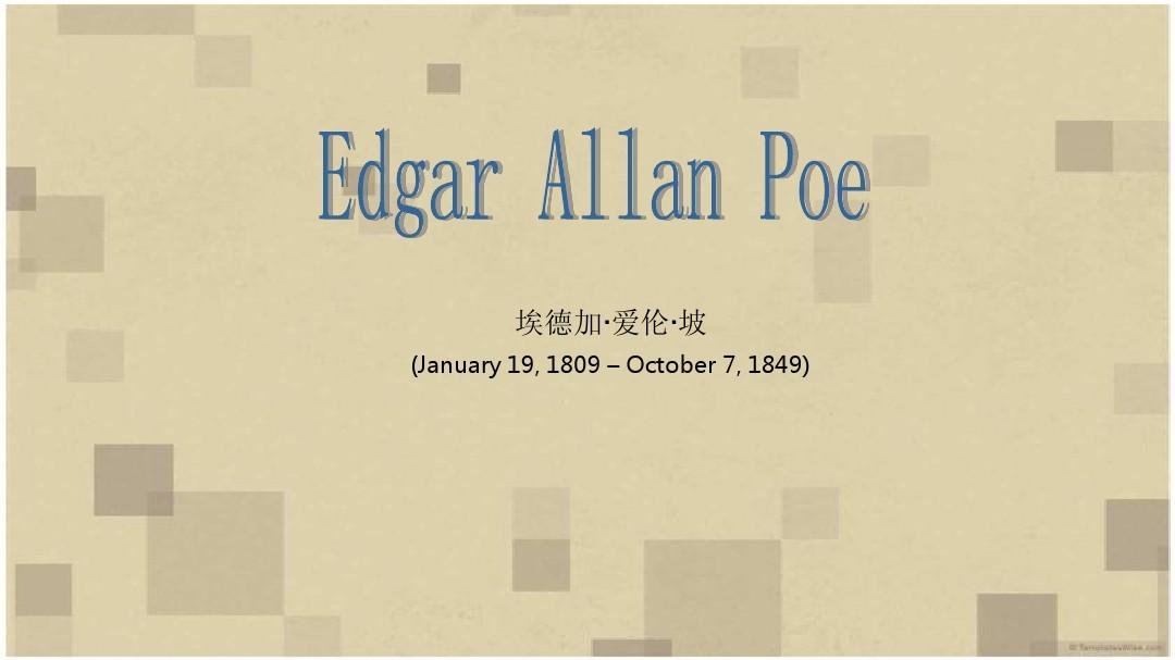 Edgar Allan Poe 介绍