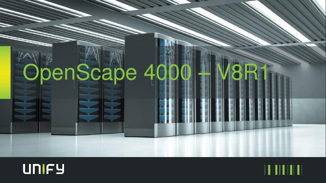 OpenScape 4000 V8 - Portfolio Presentation - What's new - V8 R0 and V8 R1_JJT
