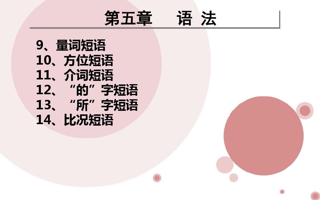 现代汉语句法成分ppt课件