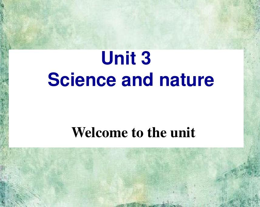2018-2019年高二上学期牛津版英语模块五课件：Unit3 Welcome to the unit