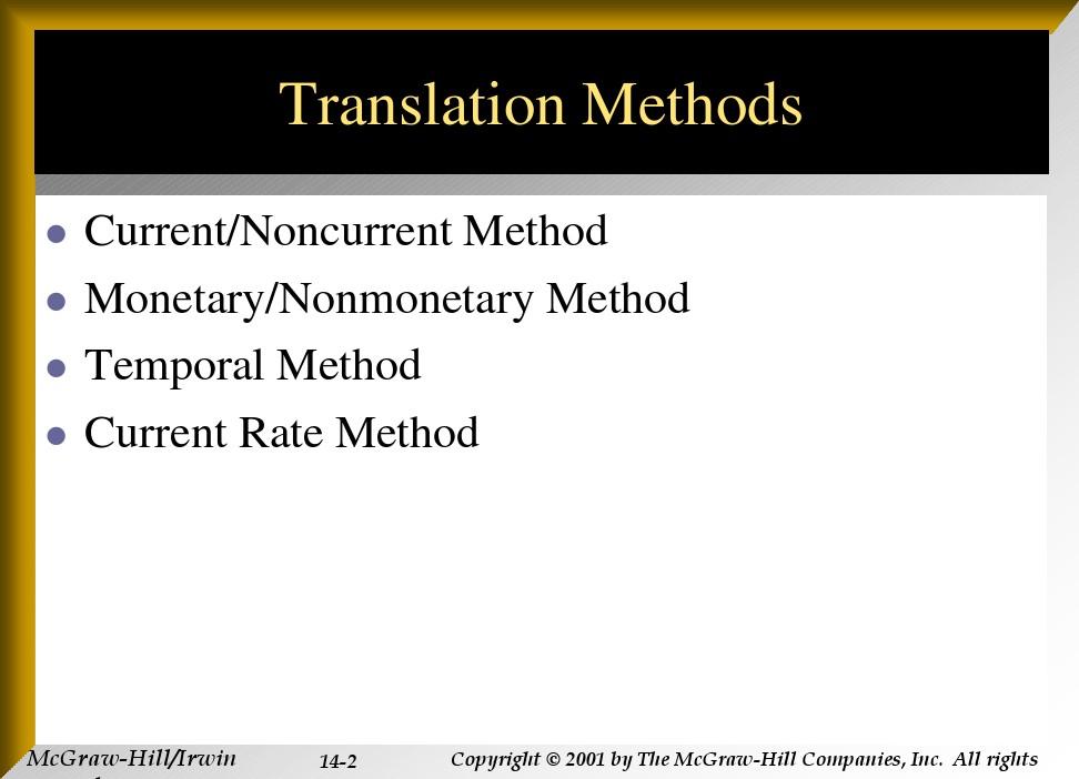 Chap14Management of Translation Exposure(国际财务管理,英文版)