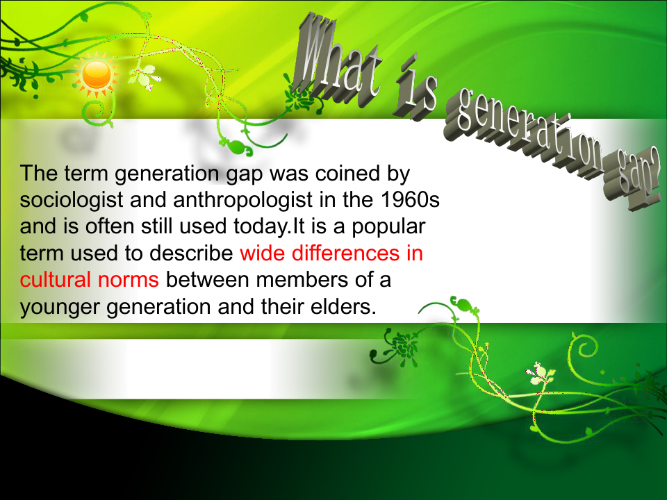 generation-gap代沟英语演讲
