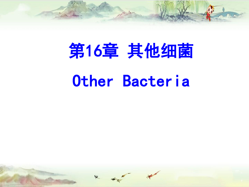 16 其他细菌——【医学微生物学精品讲义】