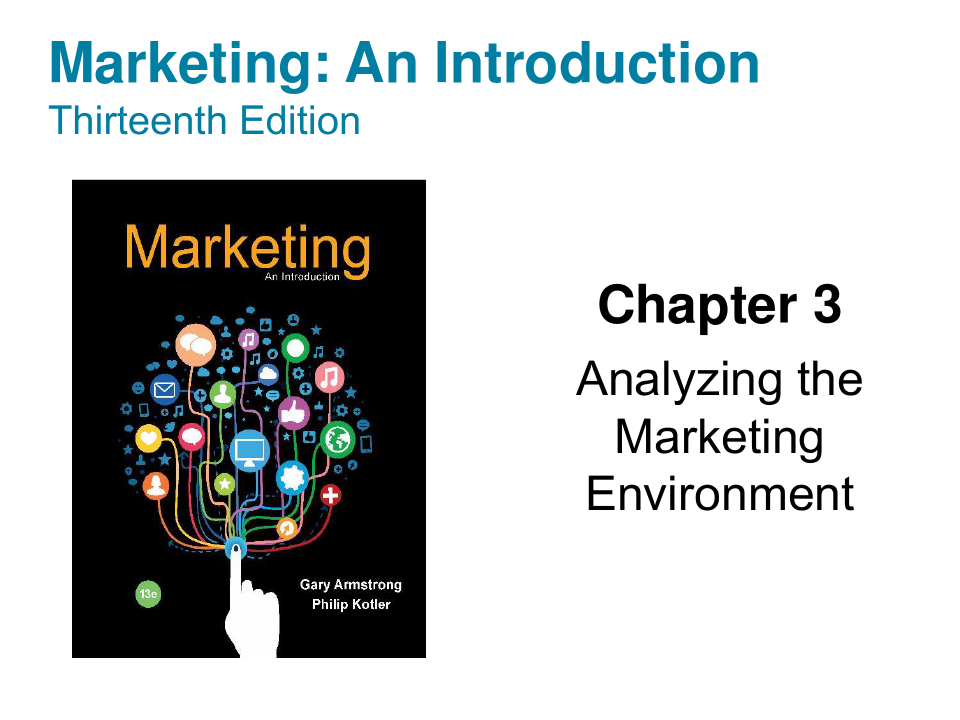 市场营销学英文版最新版教学课件第3章