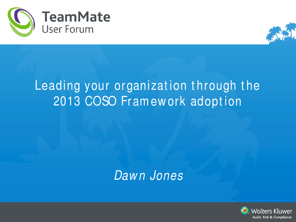 TMUF14_-_Leading_Your_Organization_through_the_2014_COSO_Framework_Adoption