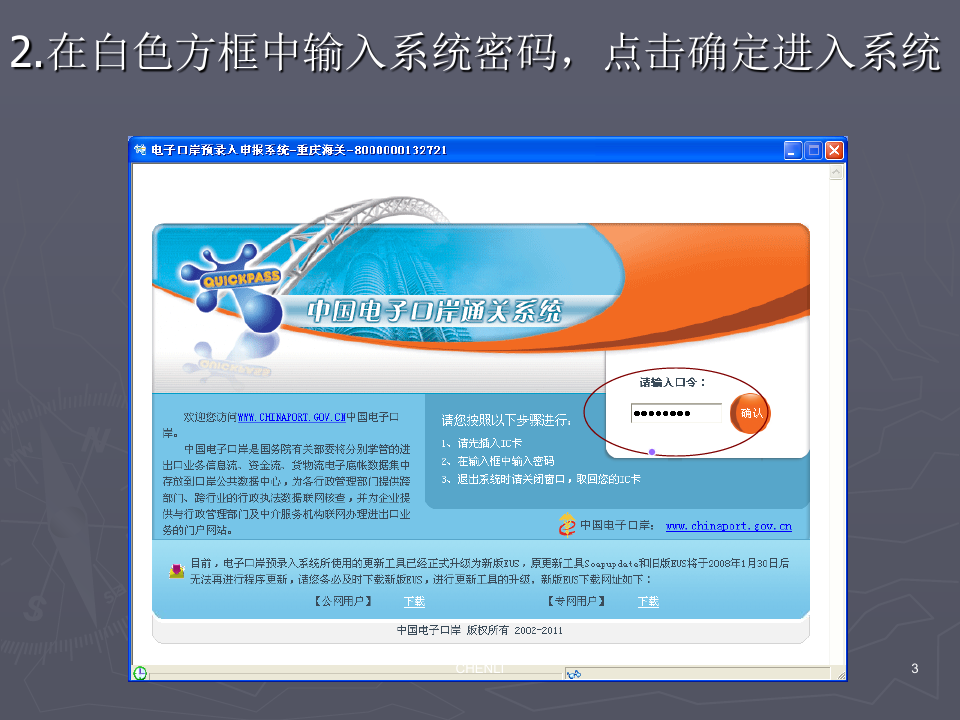 中国电子口岸通关系统流程PPT课件