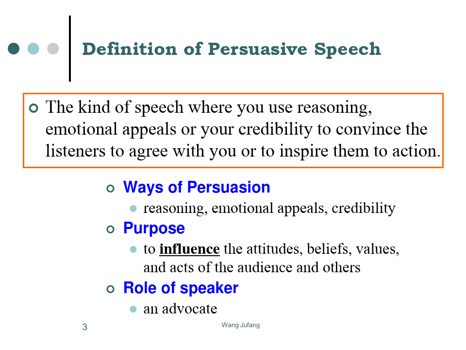 PersuasiveSpeech说服性演讲