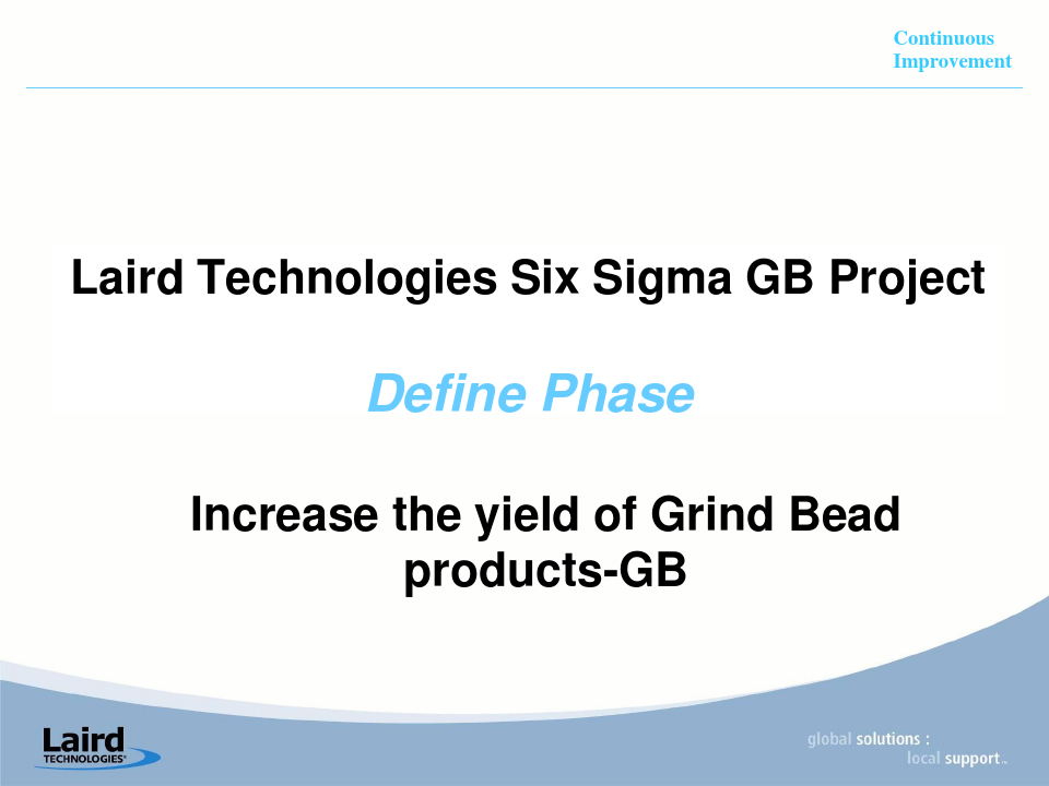 theyieldofGrindBeadproducts-GB(六西格码项目