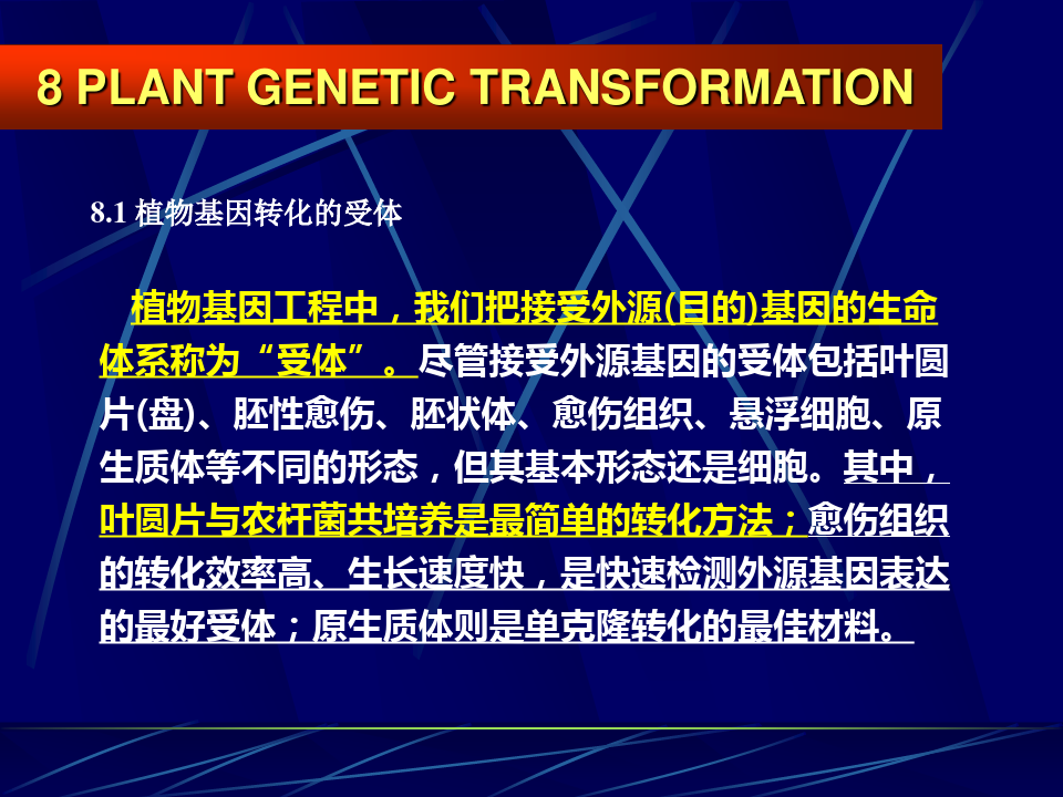 植物遗传转化(PPT-70)